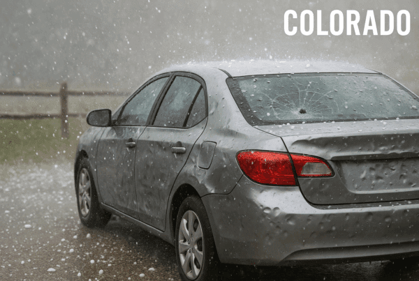 Hail damaged vehicle Colorado